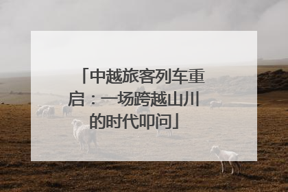 中越旅客列车重启：一场跨越山川的时代叩问